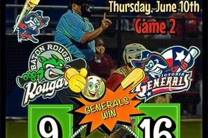 Generals win Slugfest with the Rougarou