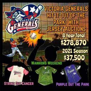 Generals Raise $37,500 With 2021 Jersey Auctions